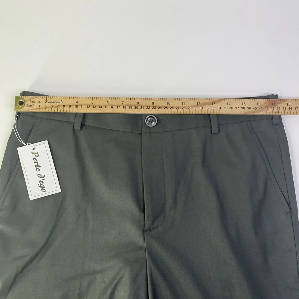 Petre D’ego Sage Green Dress Pants 35x30.5 Large NWT Formal - Picture 9 of 13